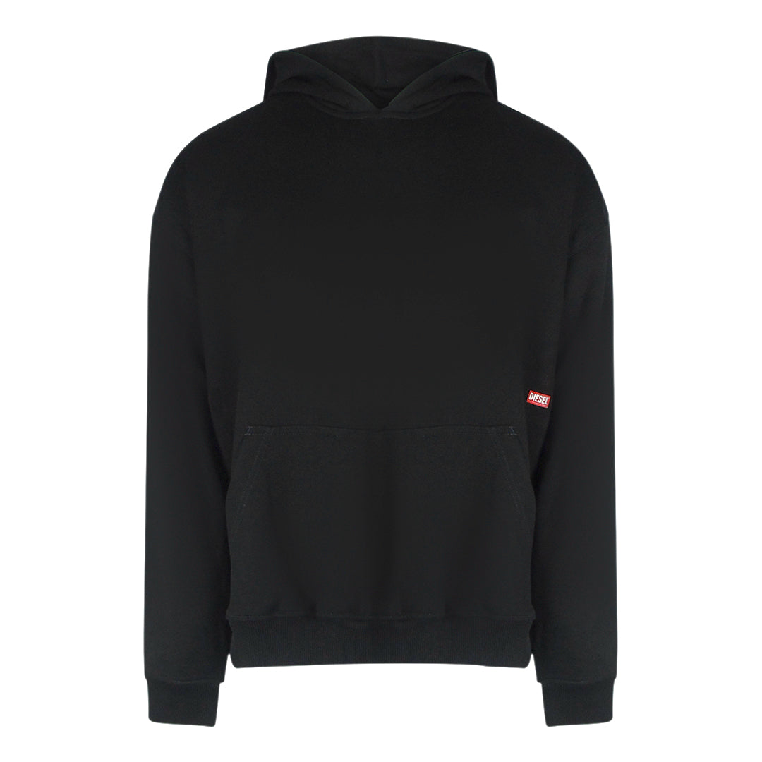 Diesel S-BOXT-HOOD-N8 FELPA 9XX Black Hoodie Mens S