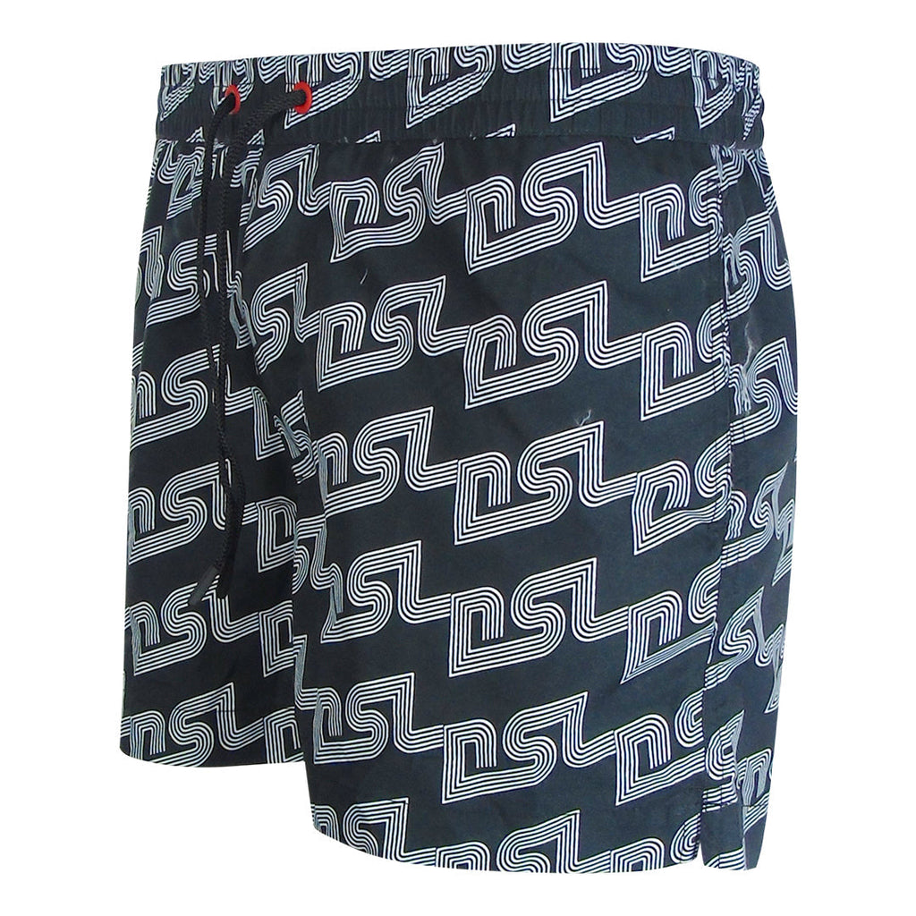 Diesel BMBX-KEN-37 E0013 Black Beach Shorts Mens S