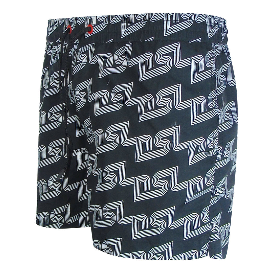 Diesel BMBX-KEN-37 E0013 Black Beach Shorts Mens S