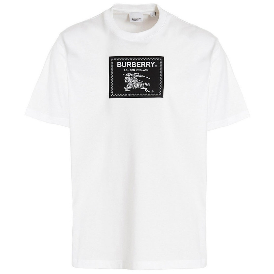 Burberry Box Logo White T Shirt