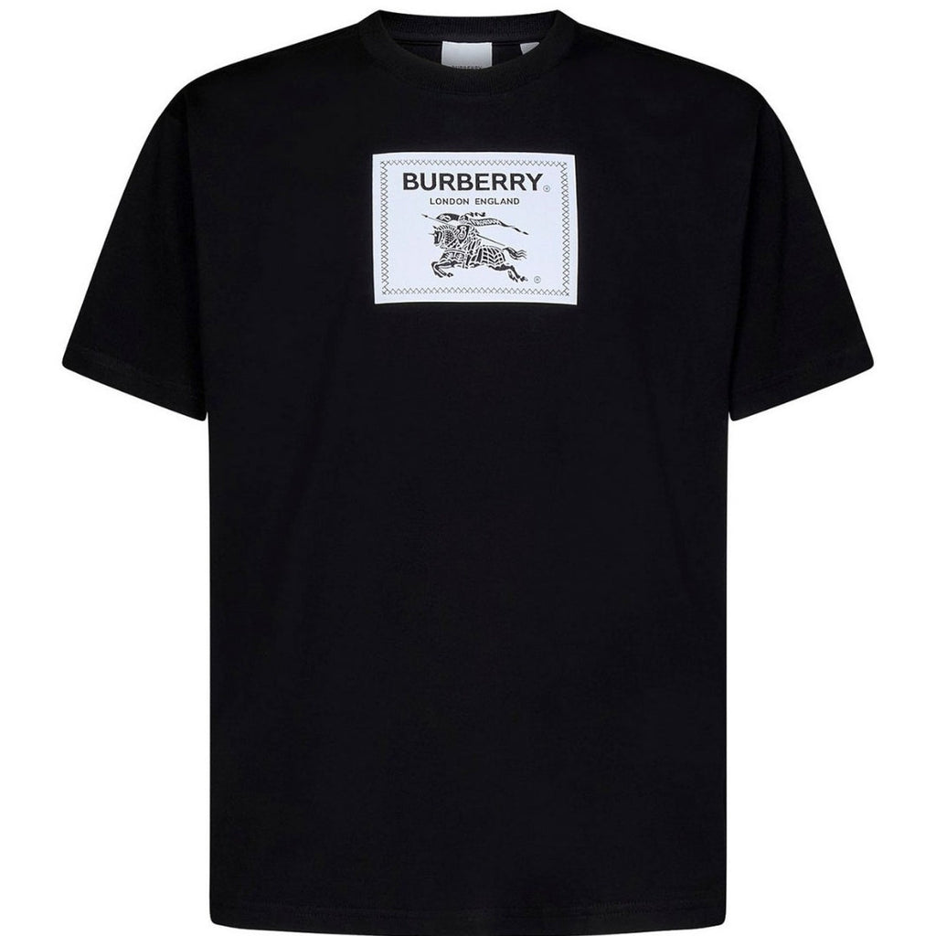 Burberry Box Logo Black T Shirt