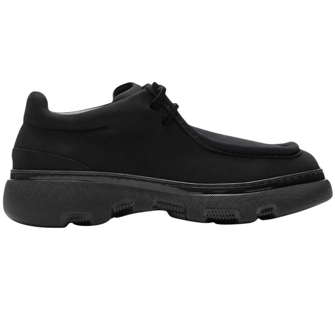 BURBERRY 8074534 Burberry Lace Up Suede Derby Shoes BLACK Shoes MALE UK 8