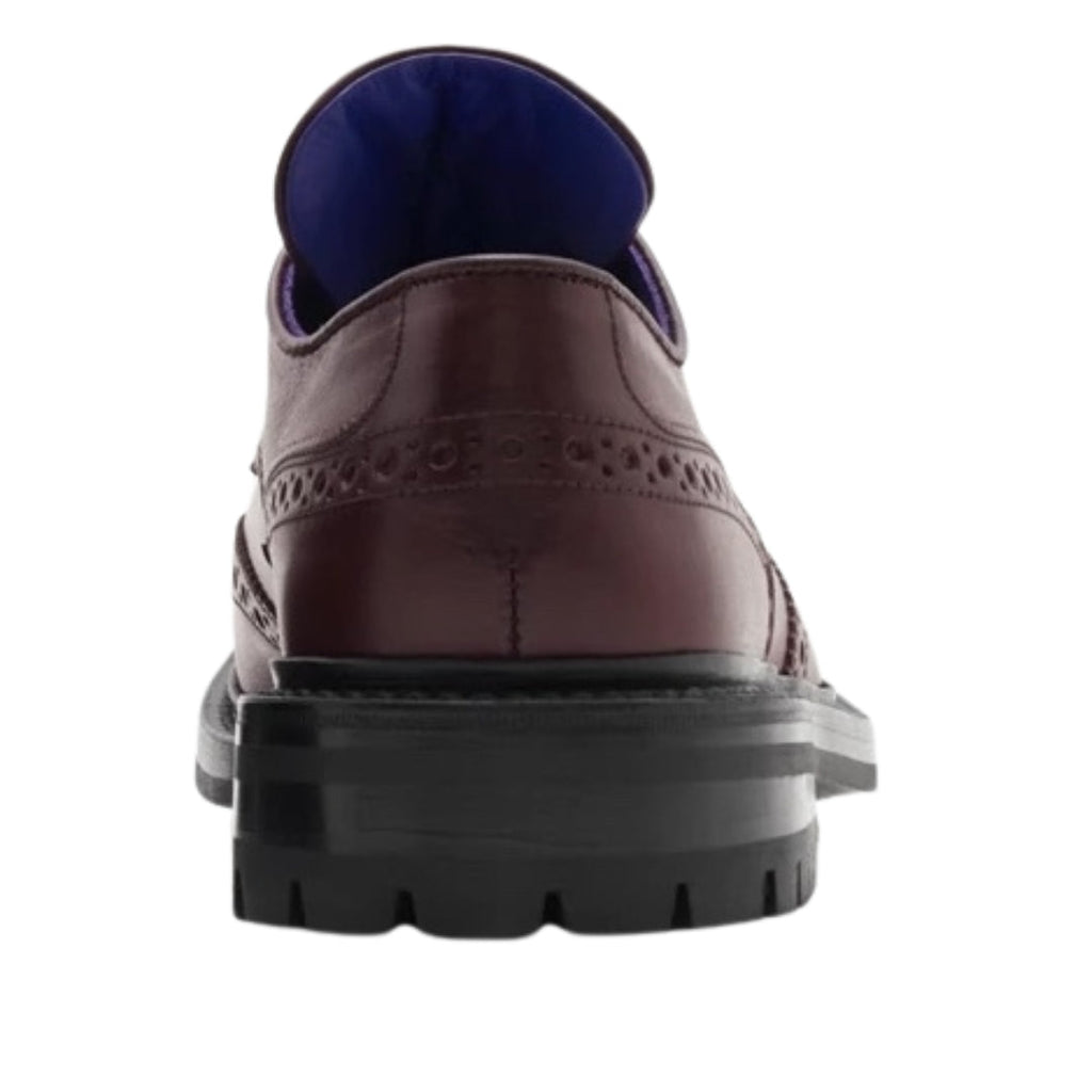 BURBERRY 8075770 Burberry X Trickers Devon Brogues In Aubergine AUBERGINE (Brown) DEVON SHOE MALE UK 8