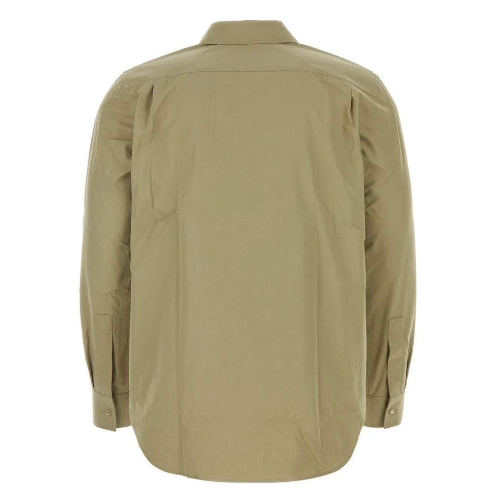 BURBERRY 8076432 Burberry Equestrian Knight-Motif Buttoned Shirt HUNTER (Green) CASUAL SHIRT MALE L