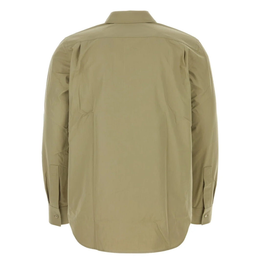 BURBERRY 8076432 Burberry Equestrian Knight-Motif Buttoned Shirt HUNTER (Green) CASUAL SHIRT MALE L