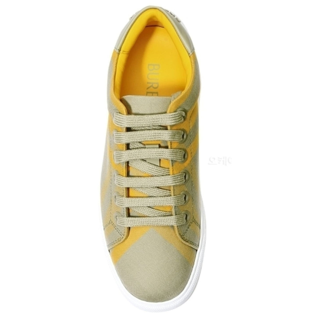 BURBERRY 8077381 Burberry Albridge Lace Up Sneakers HUNTER IP CHECK (Beige) TRAINERS Womens UK 7