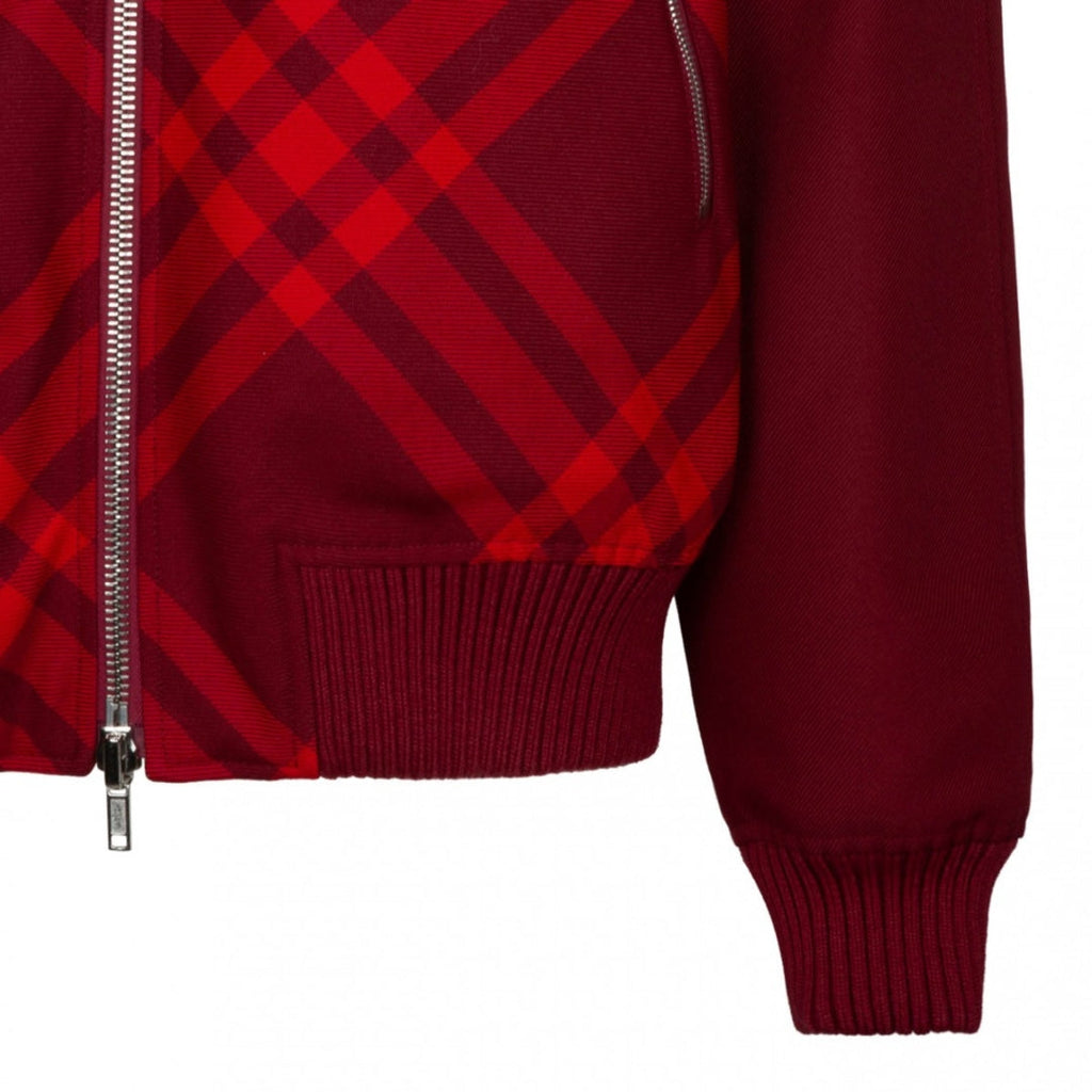 BURBERRY 8078906 Reversible check-print bomber jacket RIPPLE IP CHECK (Red) JACKET MALE L