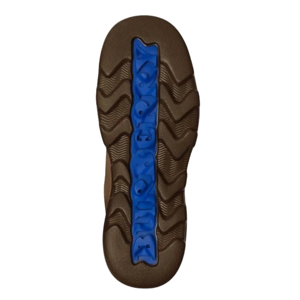 BURBERRY 8080016 Burberry Ranger Leather Trainers WOOD (Brown) RANGER SHOE MALE UK 8