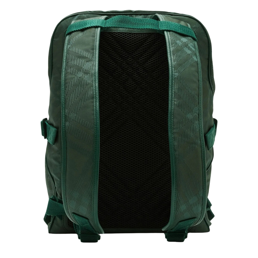 BURBERRY 8080841 Burberry checked jacquard backpack VINE (Green) BACKPACK MALE One Size