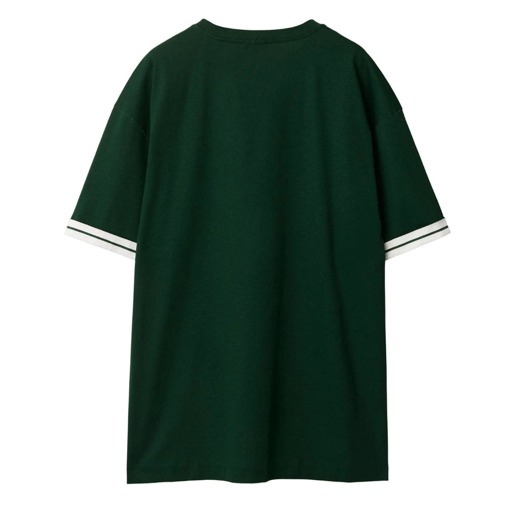 BURBERRY 8081301 Burberry EKD stripe-trim cotton T-shirt IVY (Dark Green) T-SHIRT MALE XL