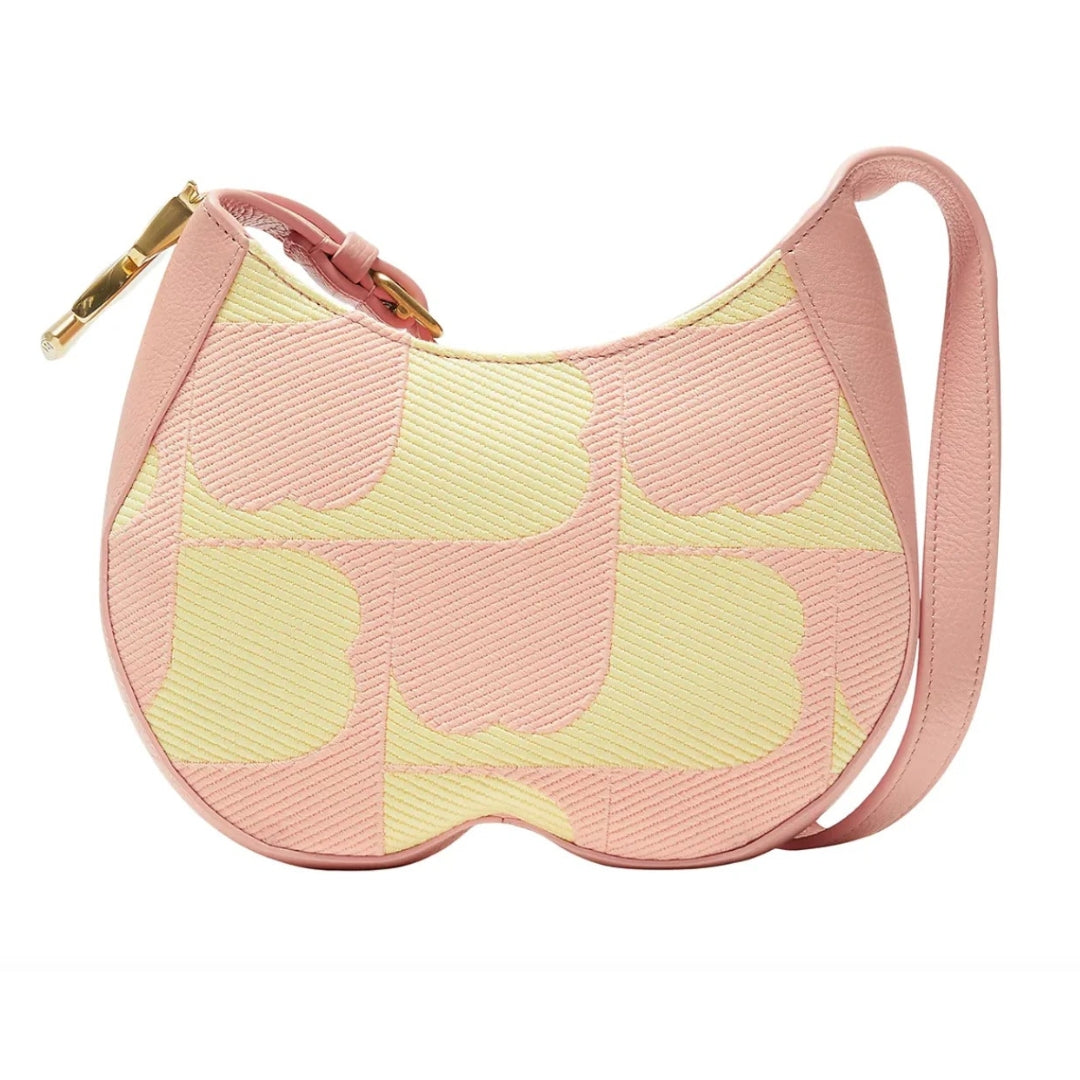 BURBERRY 8081518 Chess Small Leather Shoulder Bag BLUSH (Pink) BAG WOMENS One Size