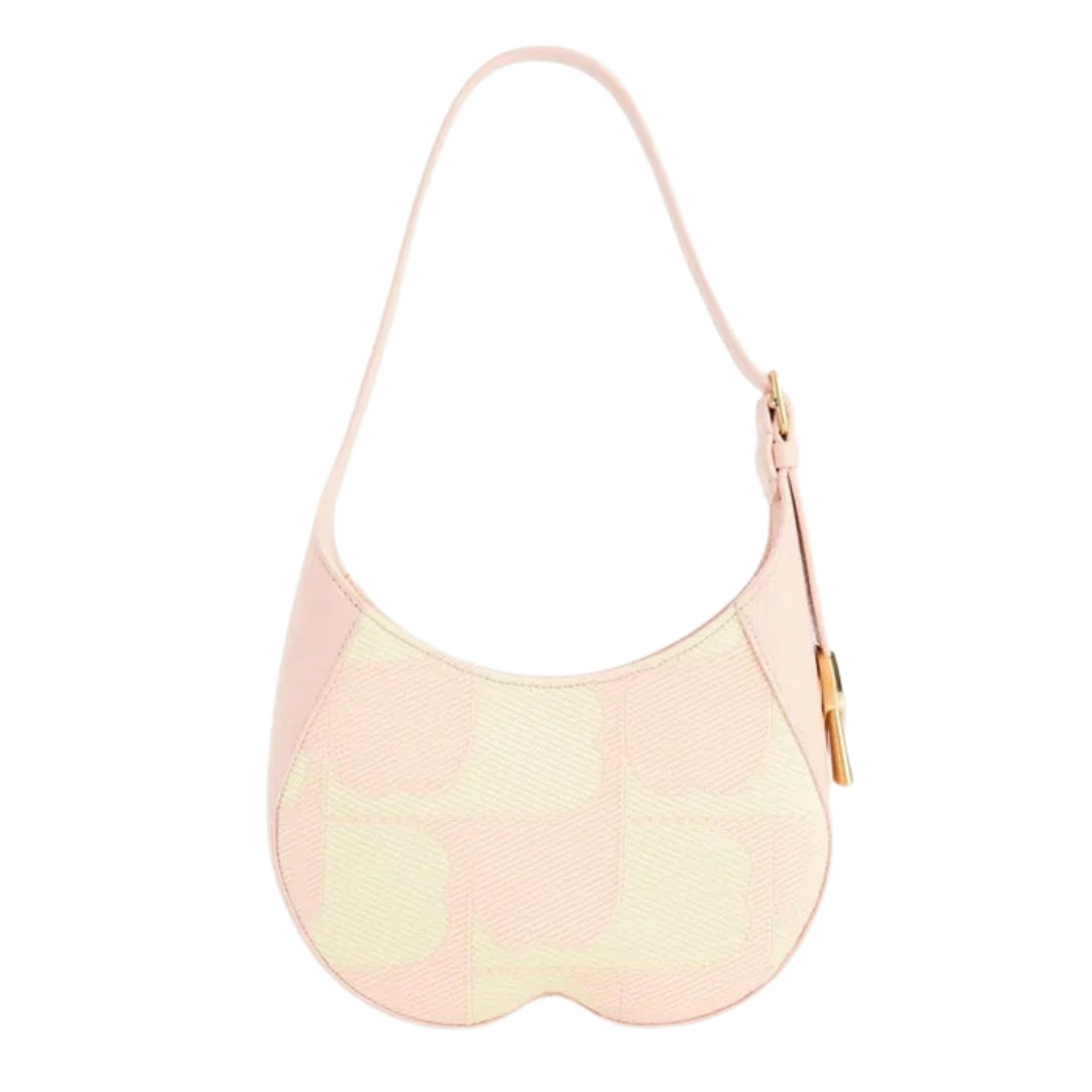 BURBERRY 8081518 Chess Small Leather Shoulder Bag BLUSH (Pink) BAG WOMENS One Size