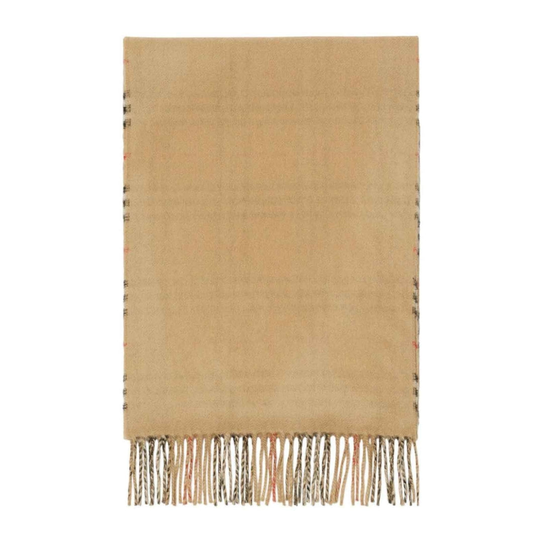 BURBERRY 8082480 Burberry Beige Cashmere Scarf ARC BEIGE SCARF MALE One Size