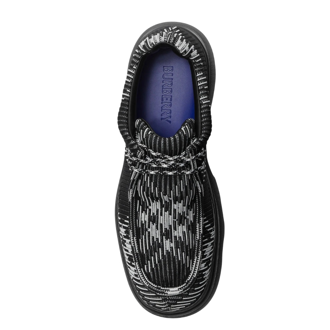 BURBERRY 8083408 Burberry Checked Creeper round-toe derby Trainers BLACK IP CHECK Trainers MALE UK 10