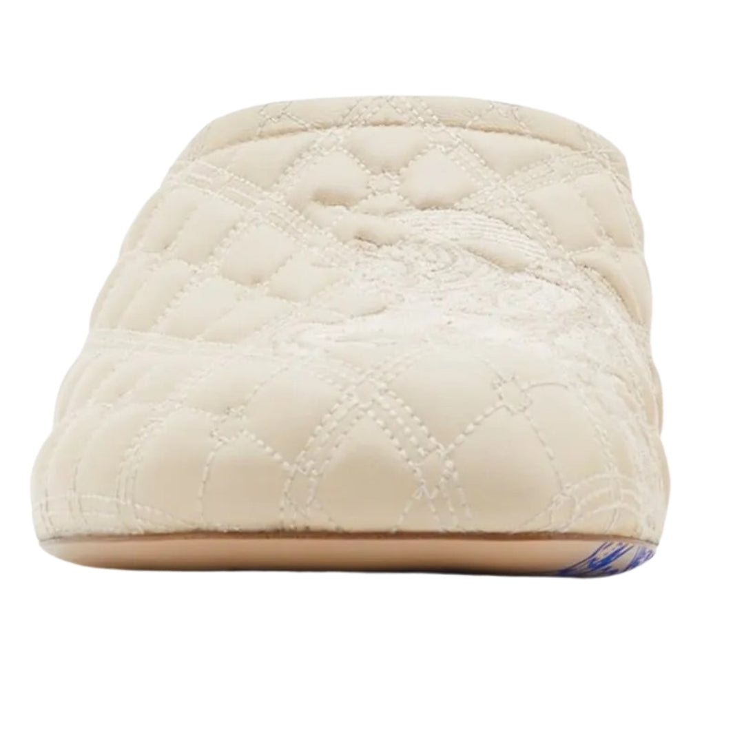 BURBERRY 8085640 Burberry embroidered quilted mules SOAP SANDAL WOMENS UK 5