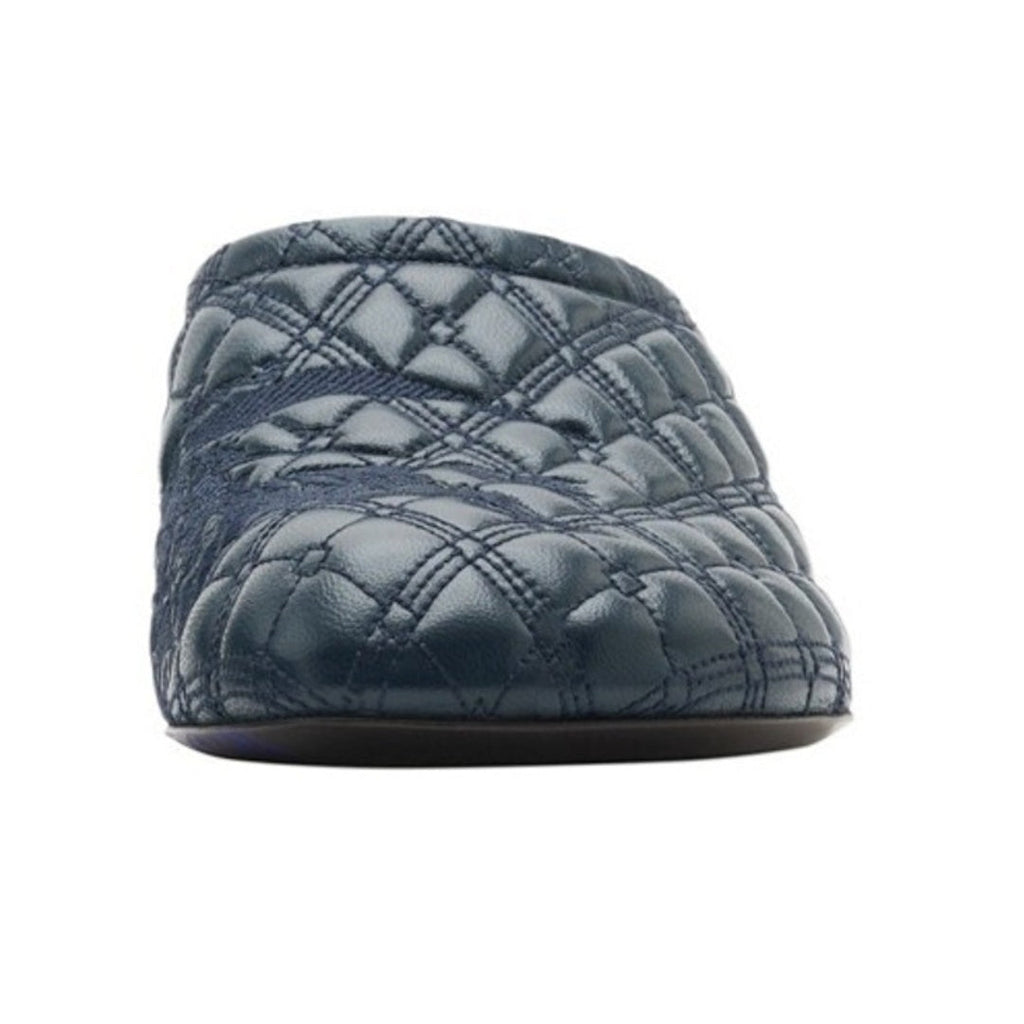 BURBERRY 8085641 Burberry EKD Leather Mules LAKE (Navy Blue) SANDAL WOMENS UK 4