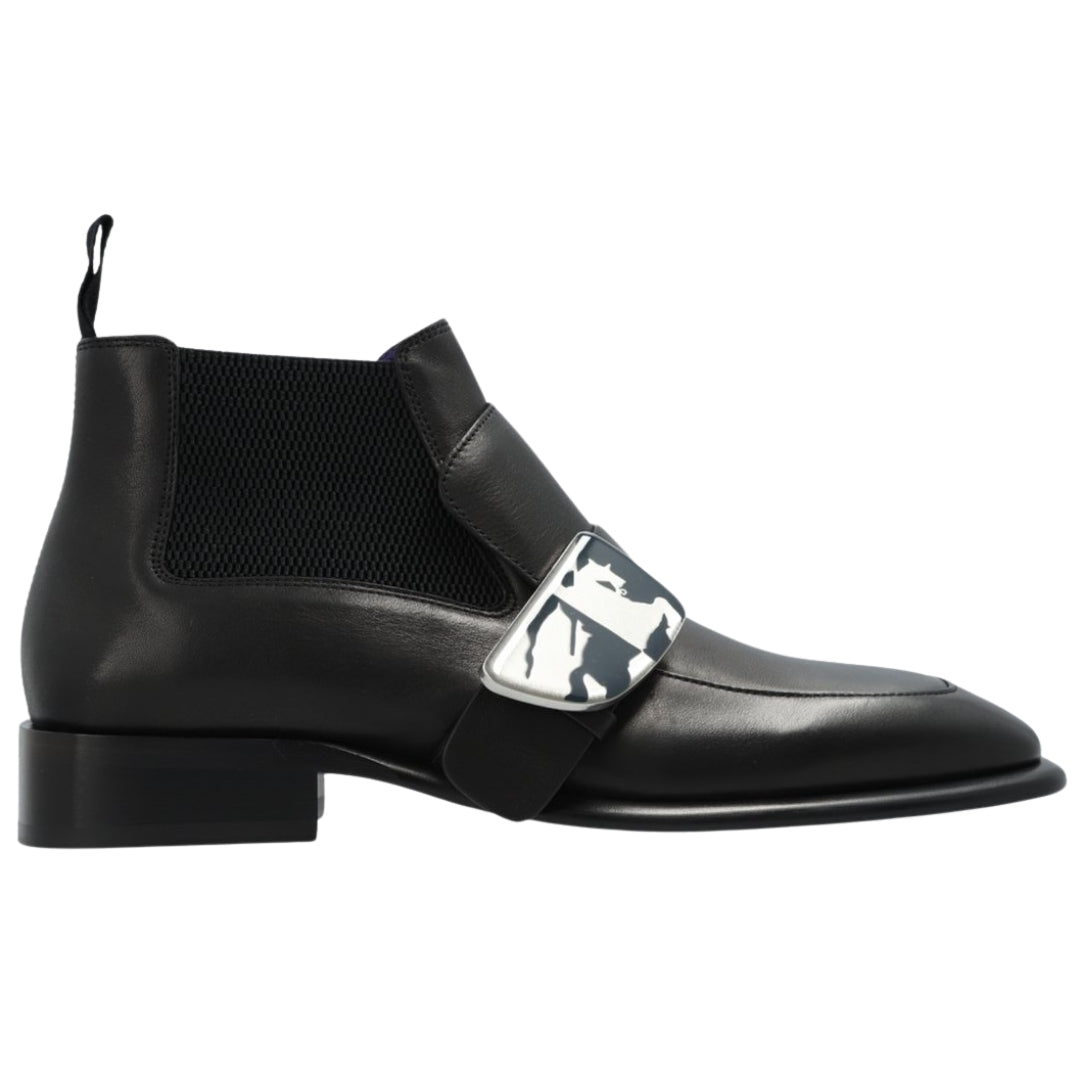 BURBERRY 8087314 Burberry Shield Ankle Boots BLACK SHIELD BOOT MALE UK 8