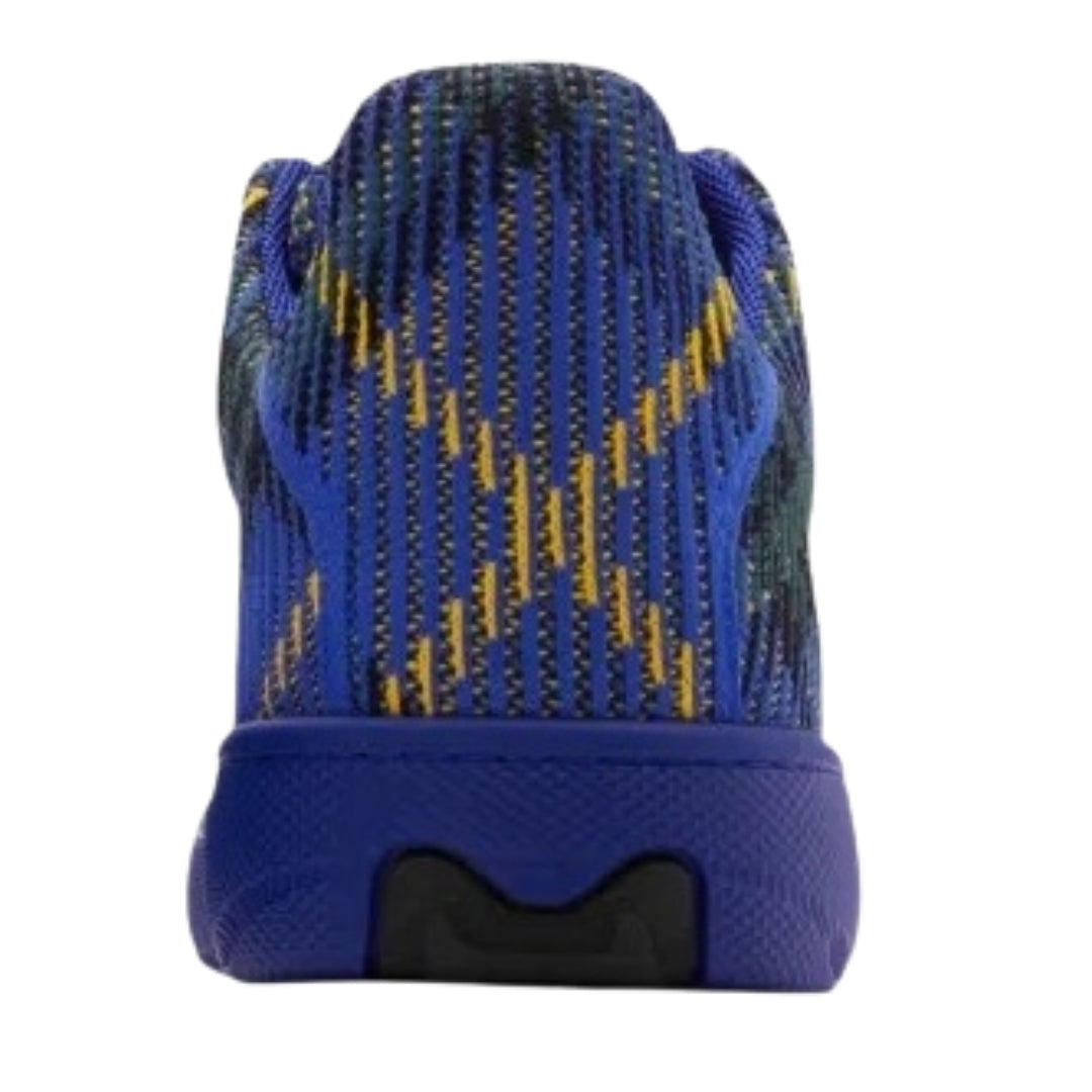 BURBERRY 8088827 Burberry Checked Box Knit Trainers BRIGHT NAVY IP CHECK BOX KNIT TRAINER MALE UK 8