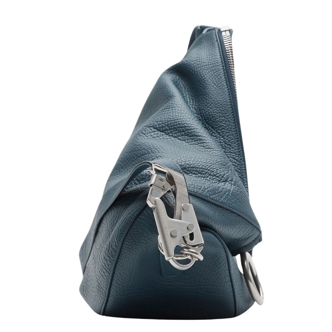 BURBERRY 8088975 001 Burberry medium Knight leather shoulder bag NAVY MD KNIGHT BAG WOMENS One Size