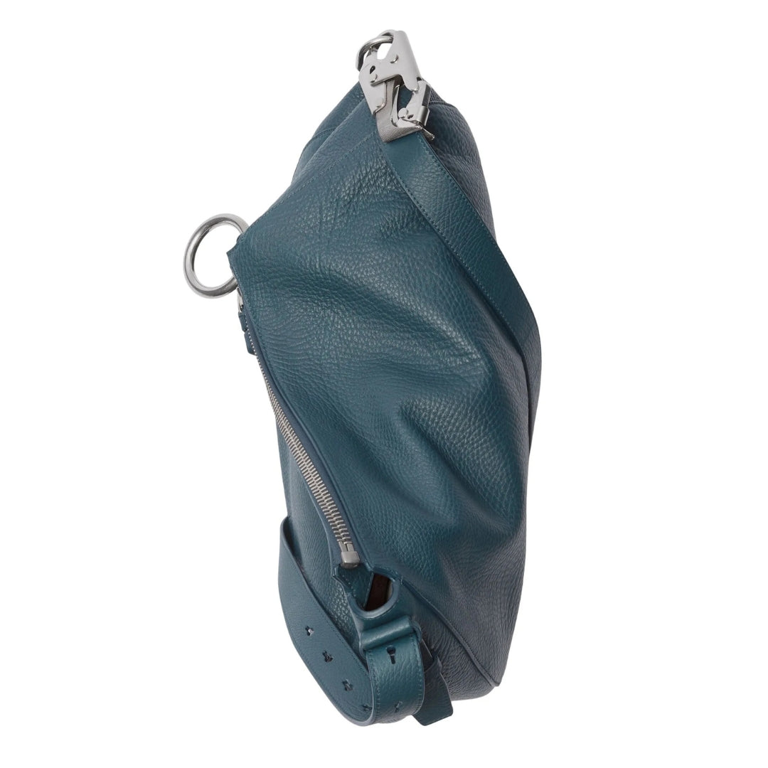 BURBERRY 8088975 001 Burberry medium Knight leather shoulder bag NAVY MD KNIGHT BAG WOMENS One Size