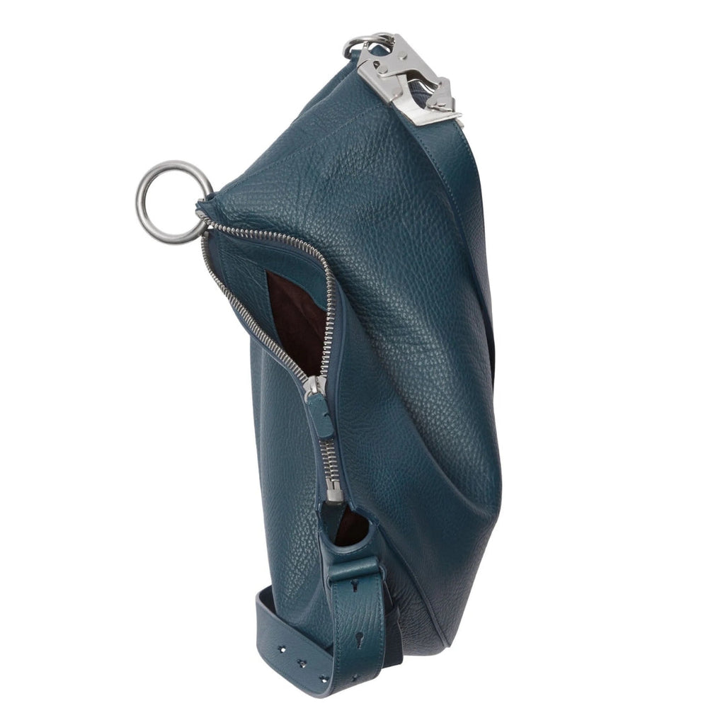 BURBERRY 8088975 001 Burberry medium Knight leather shoulder bag NAVY MD KNIGHT BAG WOMENS One Size