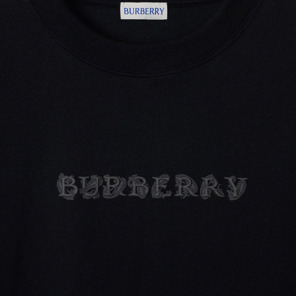 Burberry Paisley Logo Coal Black T-Shirt S