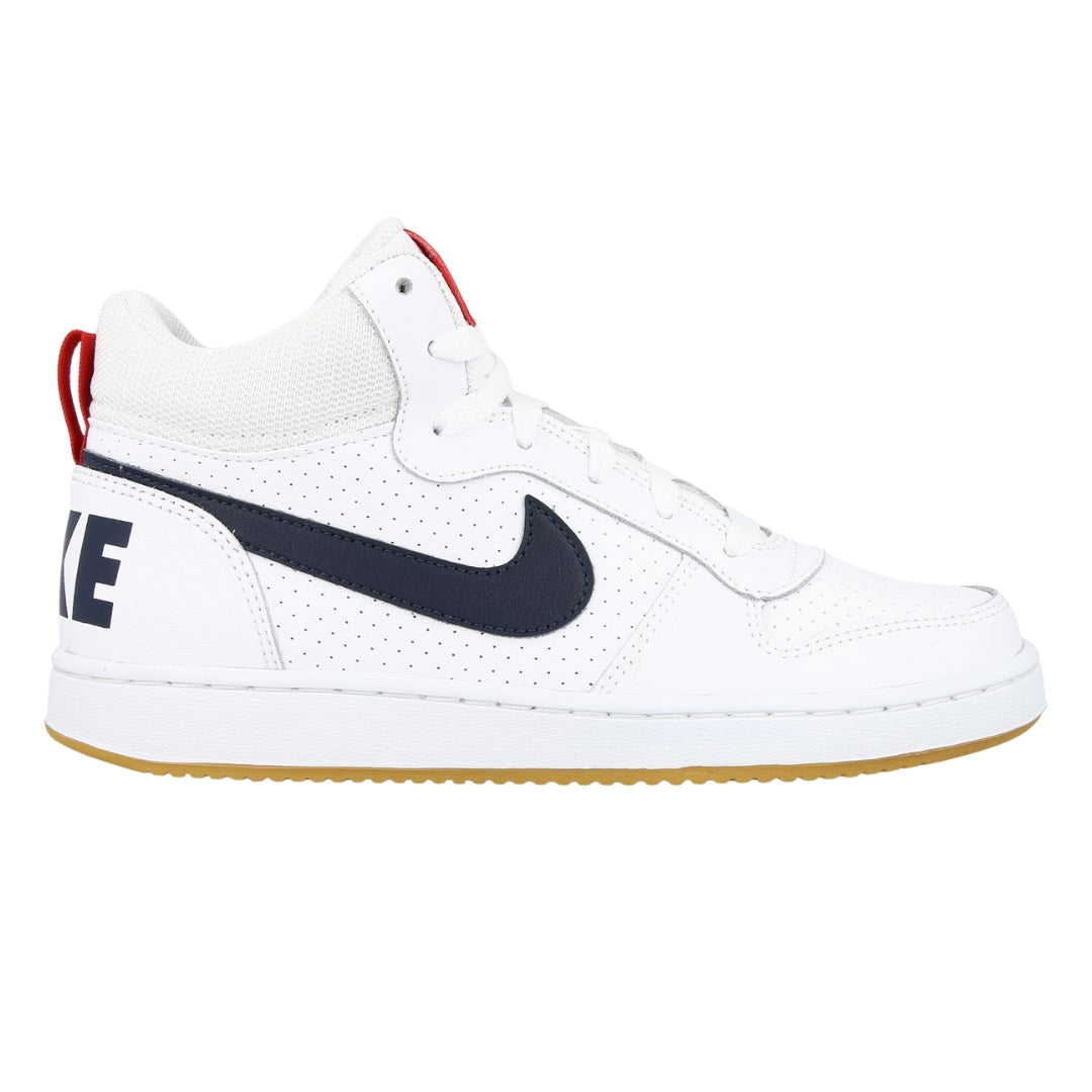 Nike  839977 107 107 White/Black/Red Trainer Nike Court Borough Mid (Gs) UK 3.5