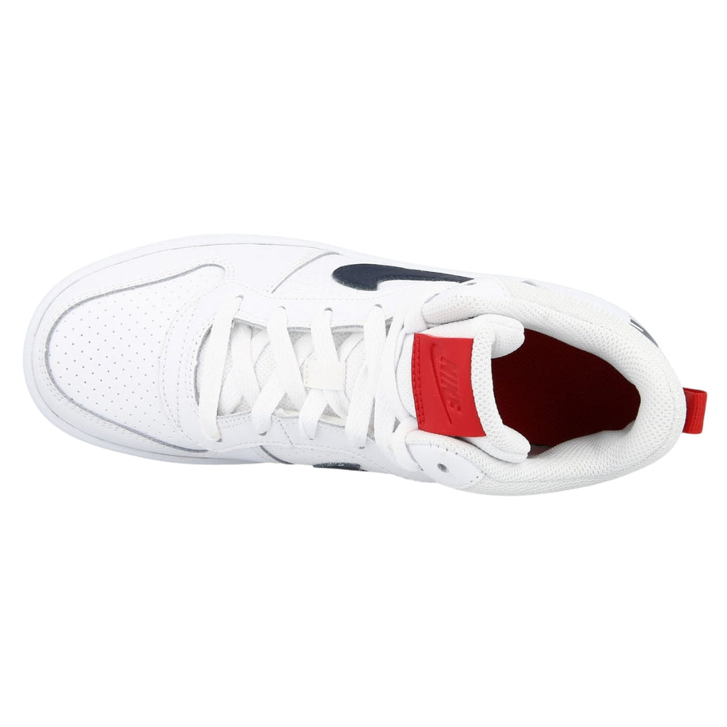 Nike  839977 107 107 White/Black/Red Trainer Nike Court Borough Mid (Gs) UK 3.5