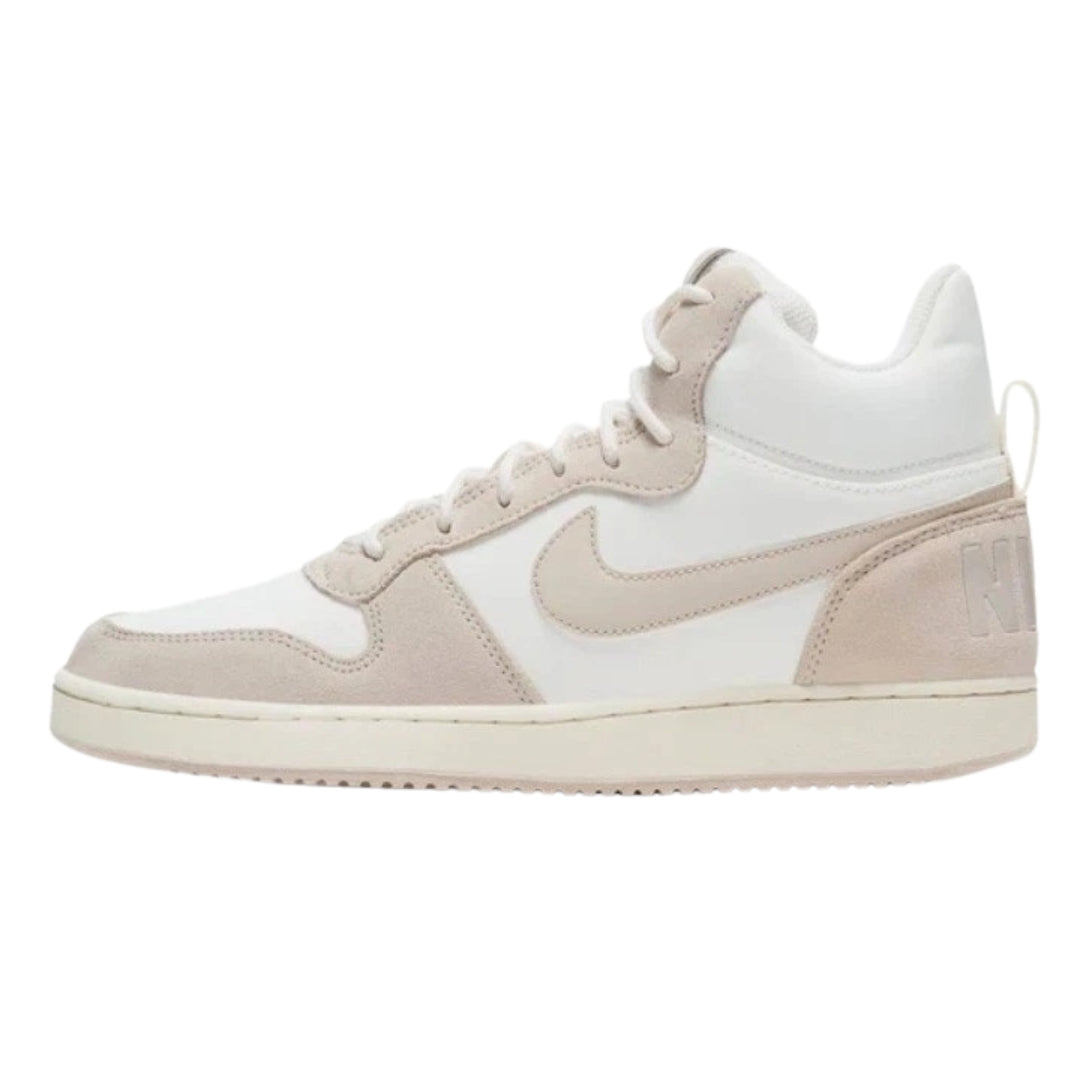 NIKE 844907 101 Nike Court Borough Mid Prem  WHITE/BEIGE TRAINER WOMEN UK 3
