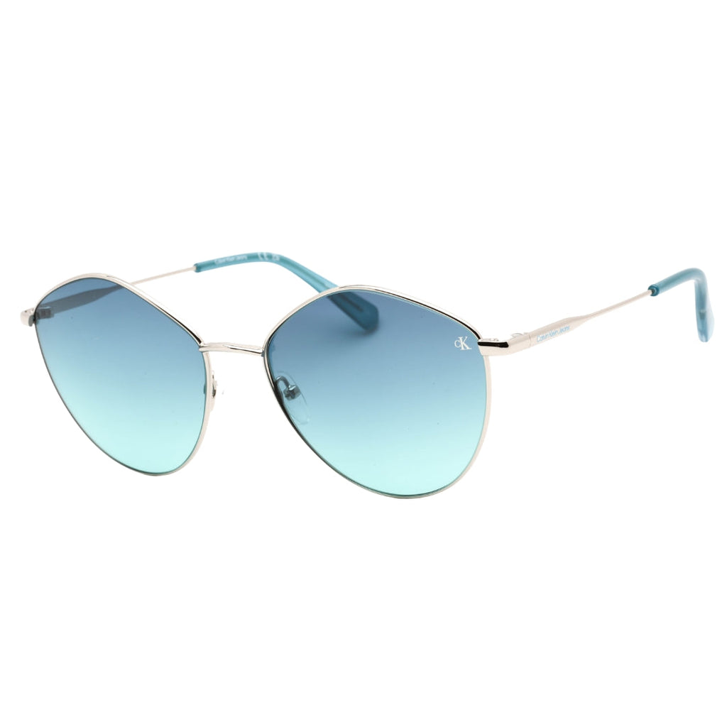 Calvin Klein Jeans CKJ22202S 040 SILVER / Blue Gradient Sunglasses Female One Size