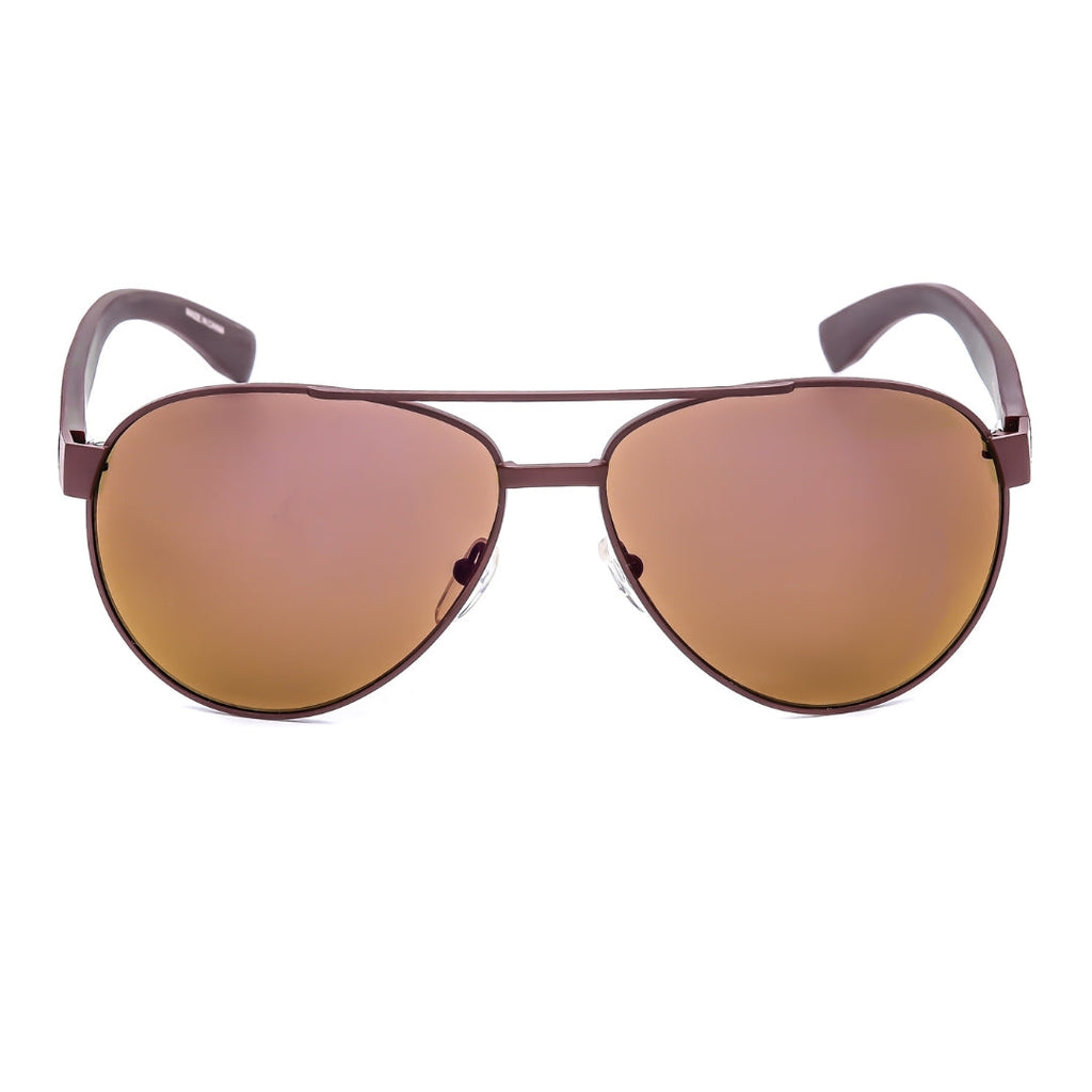 Lacoste L185S 615 Matte Red / Brown Sunglasses One Size