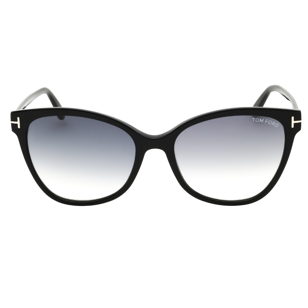 Tom Ford FT0844 ANI 01B Shiny Black / Gradient Smoke Sunglasses One Size