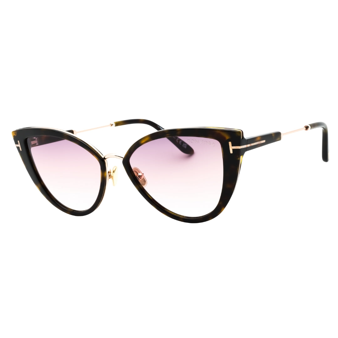 Tom Ford Ft0868 52F Dark Havana Gradient Brown Sunglasses