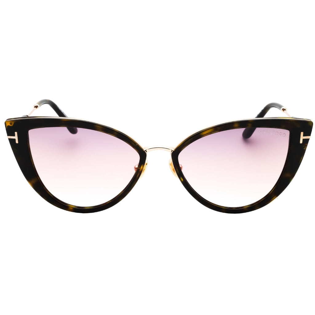 Tom Ford Ft0868 52F Dark Havana / Gradient Brown Sunglasses One Size
