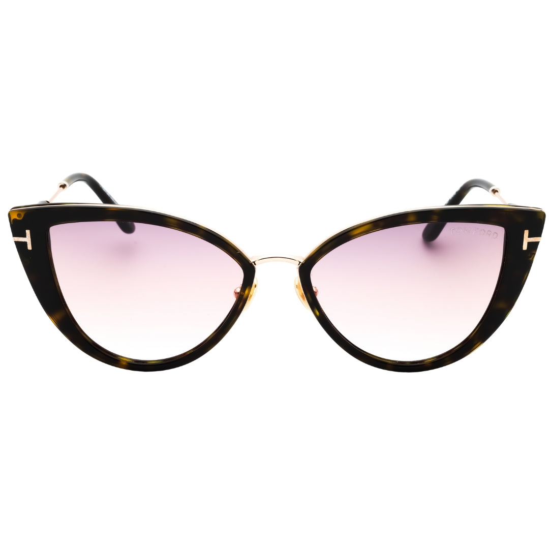 Tom Ford Ft0868 52F Dark Havana / Gradient Brown Sunglasses One Size