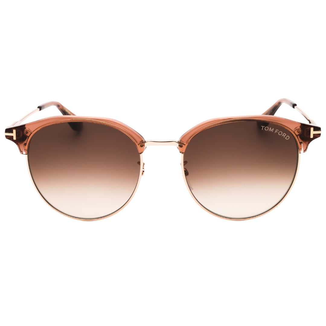 Tom Ford FT0889-K 45F shiny light brown / gradient brown Sunglasses Female One Size