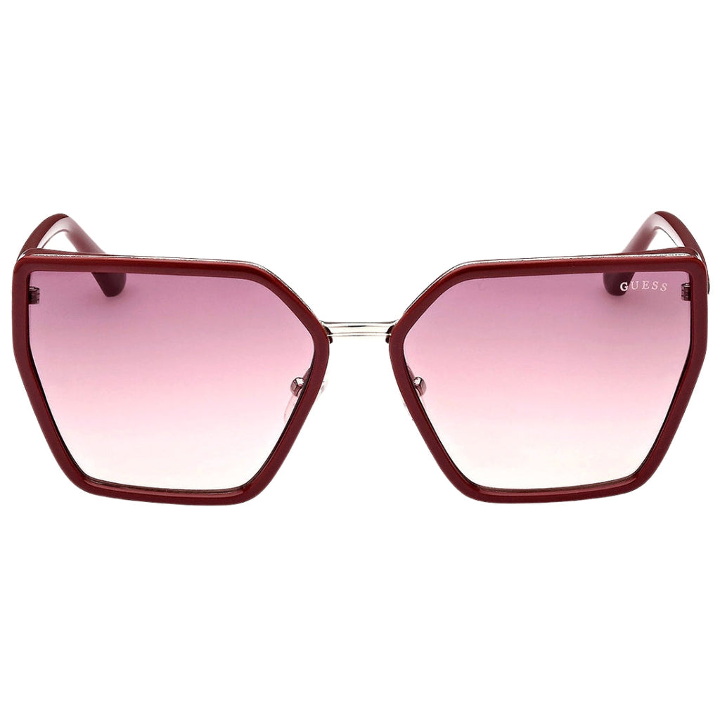 Guess Shiny Bourdeaux Frame Gradient Bordeaux Lens Sunglasses GU7871 69Z