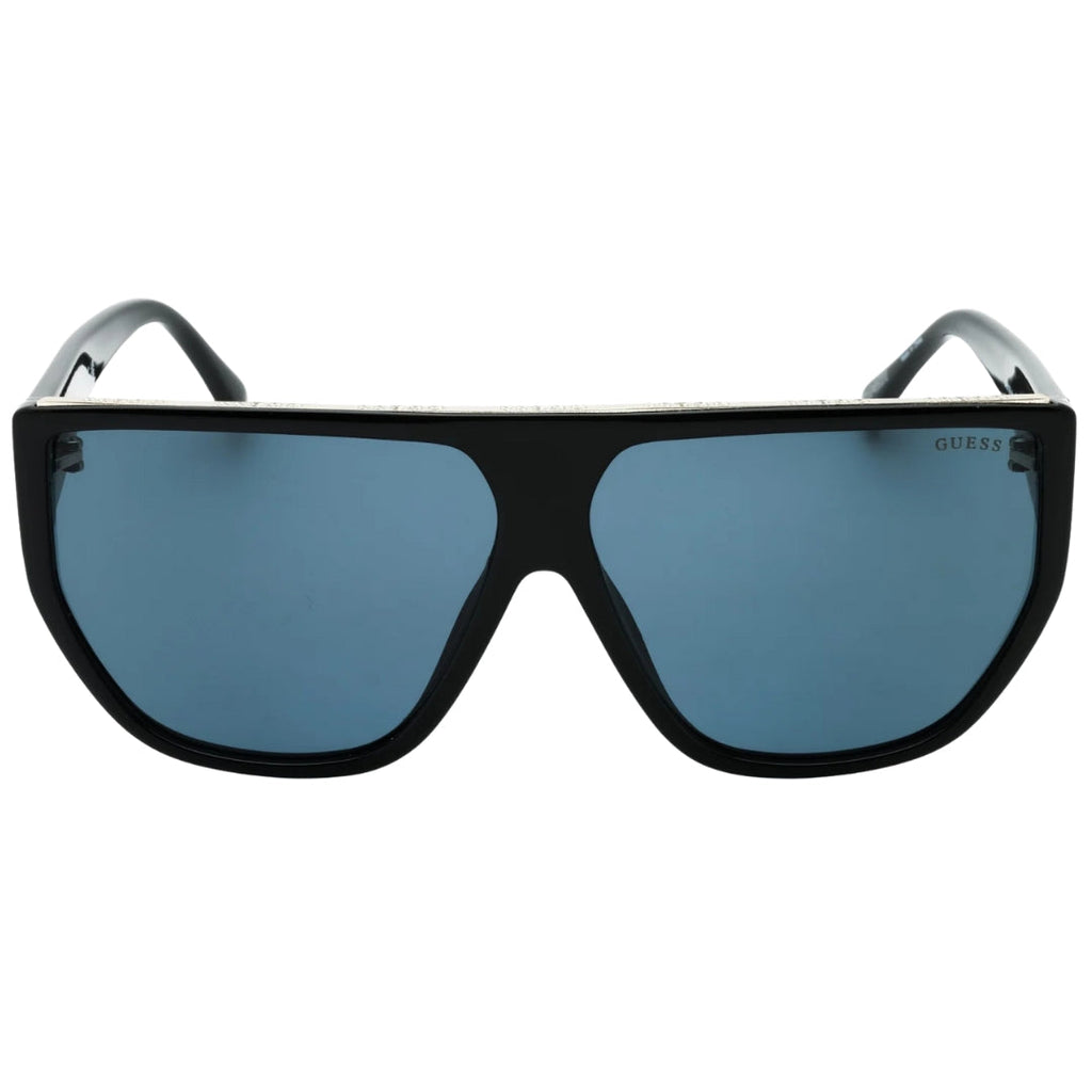 Guess Smoke Lensed Shiny Black Framed Sunglasses GF6179 01A