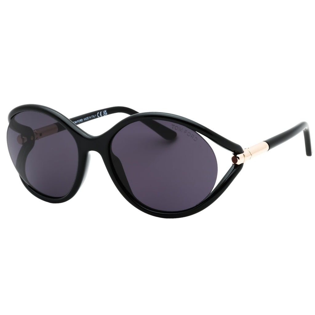Tom Ford FT1090 01A shiny black  / smoke Sunglasses One Size
