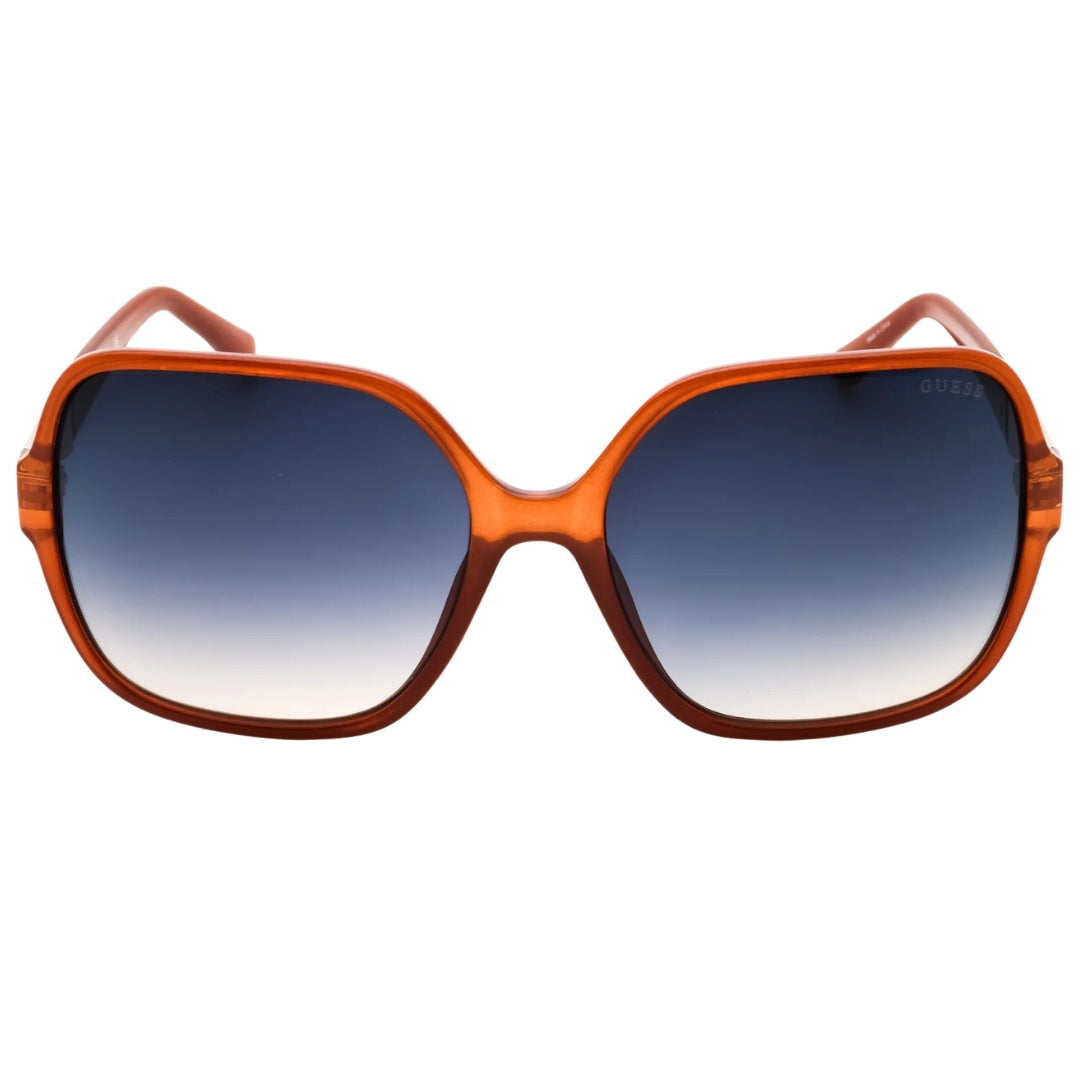 Guess Gradient Blue Lens Light Brown Sunglasses GF00017 47W