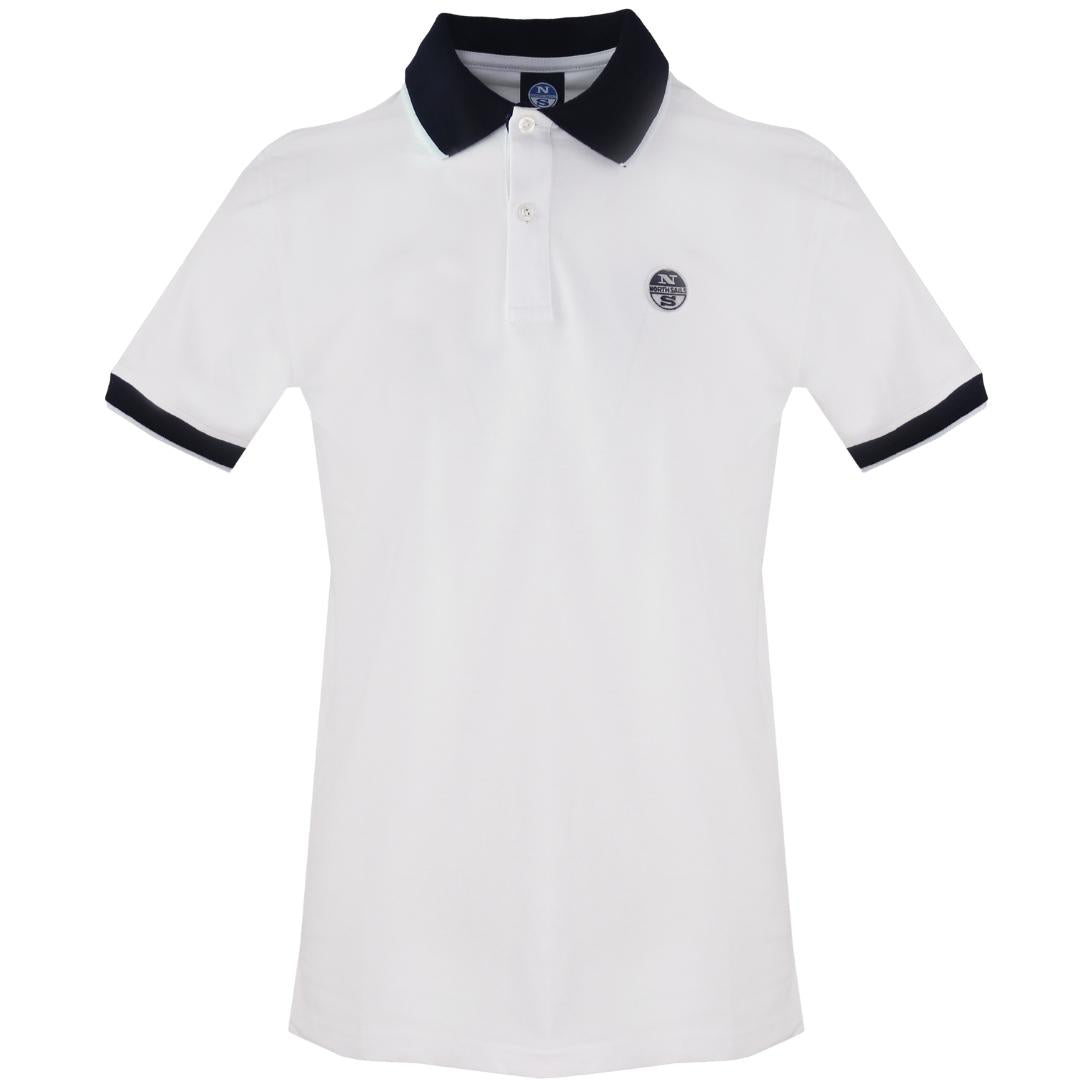 Northsails Contrast Collar White Polo 9024090101