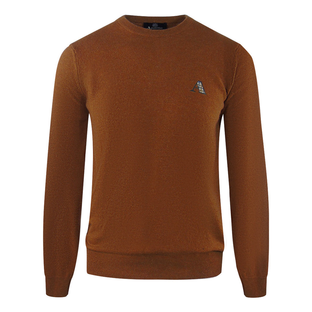 AQUA 9102 01 01 BROWN JUMPER MENS M