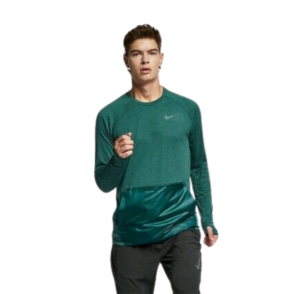 NIKE 933419-372 SIV 372 DARK GREEN NIKE STANDARD FIT CONVERTIBLE L/S TOP/JACKET 933410 MENS S