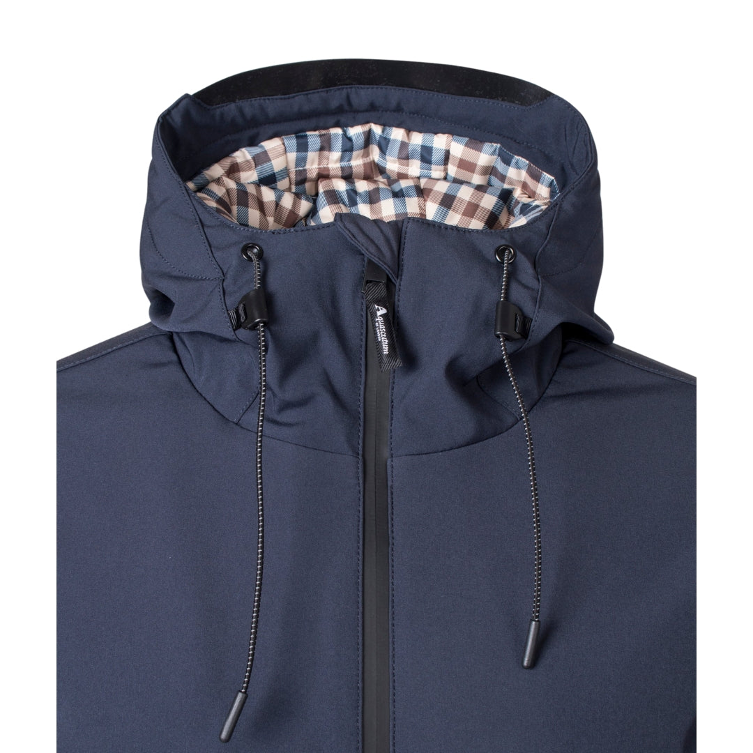 Aquascutum ACTIVE SHELL MID PARKA FW23 JK006 11 Navy Blue Parka Jacket Mens XL