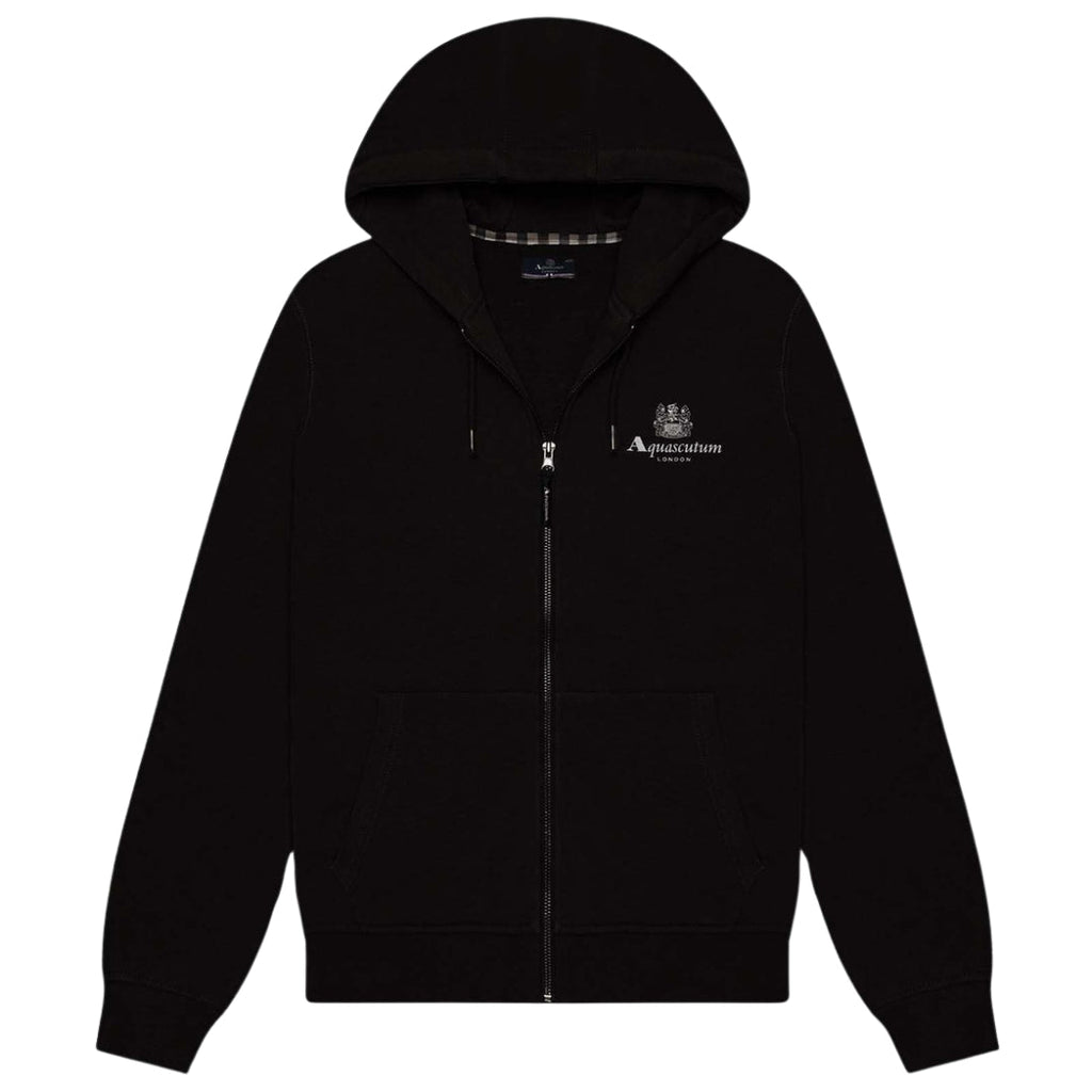 ACTIVE SMALL LOGO FULL ZIP HOODIE  FLEECE black S