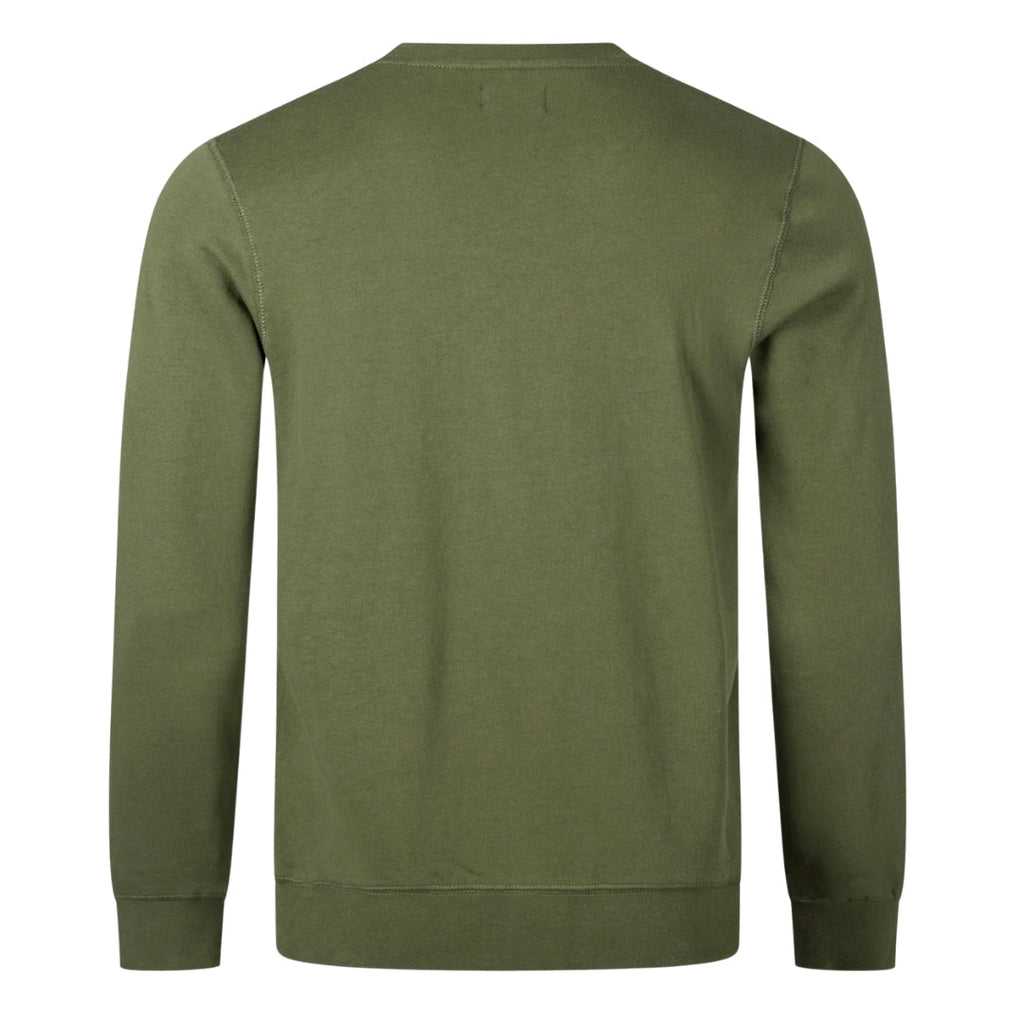 Aquascutum ACTIVE SMALL LOGO CREW FW23 SW006 06 Green Jumper Mens XL