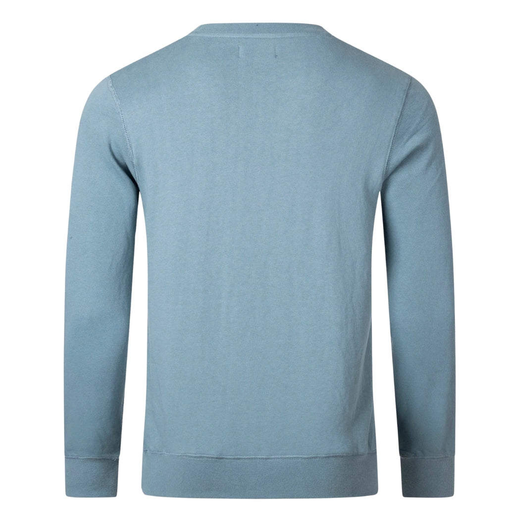 Aquascutum ACTIVE SMALL LOGO CREW FW23 SW006 18 Blue Jumper Mens S