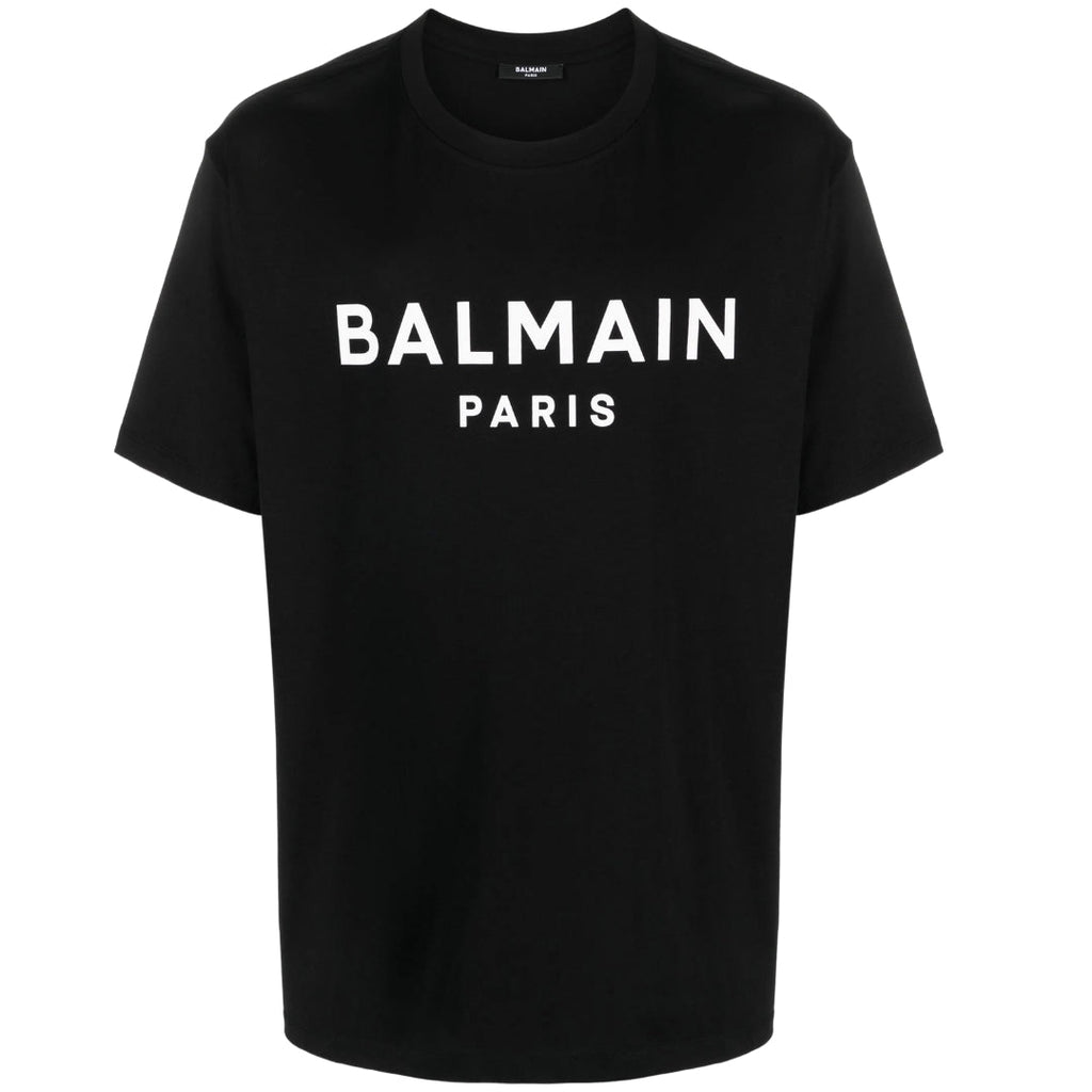 Balmain Paris Bold Brand Logo Black T-Shirt AH1EF000BB29 EAB