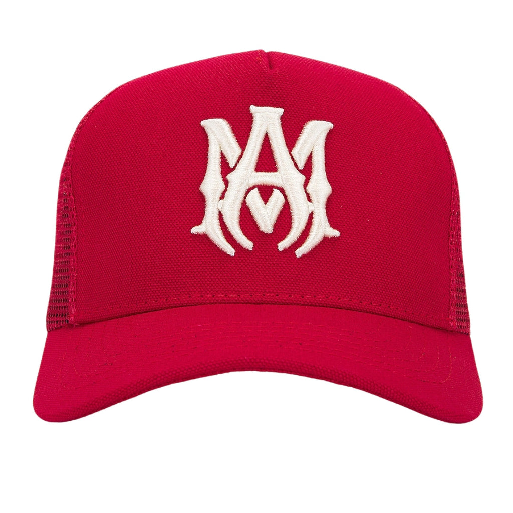 Amiri MA Logo Red Trucker Hat One Size