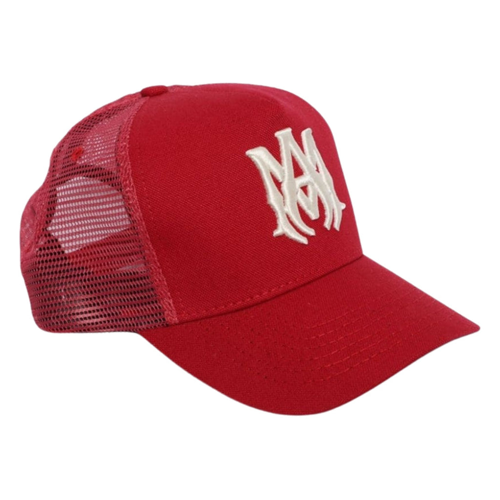 Amiri MA Logo Red Trucker Hat One Size